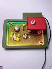Charming Chicken Zen Garden - Stress-Relief Desk Accessory with LED Lighting