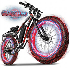 26" Fat Tire Electric Mountain Bikes for Adults 1500W 34MPH 60Miles Fast E-bike