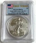 2006-P American SILVER Eagle 20th Anniversary FS PCGS PR70 Reverse Proof $1 Coin