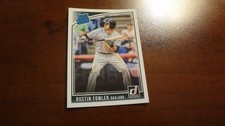 2018 PANINI DONRUSS RATED ROOKIE # 50 DUSTIN FOWLER   BASEBALL CARD. rookie card picture