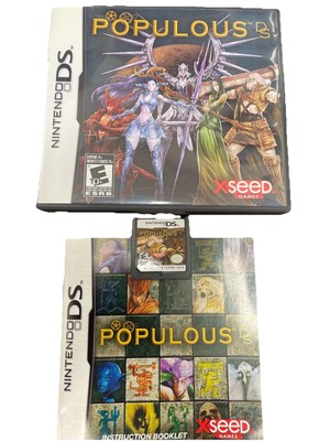 Populous DS (Nintendo DS, 2008) Complete With Manual