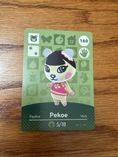 Authentic Pekoe 160 animal crossing amiibo cards