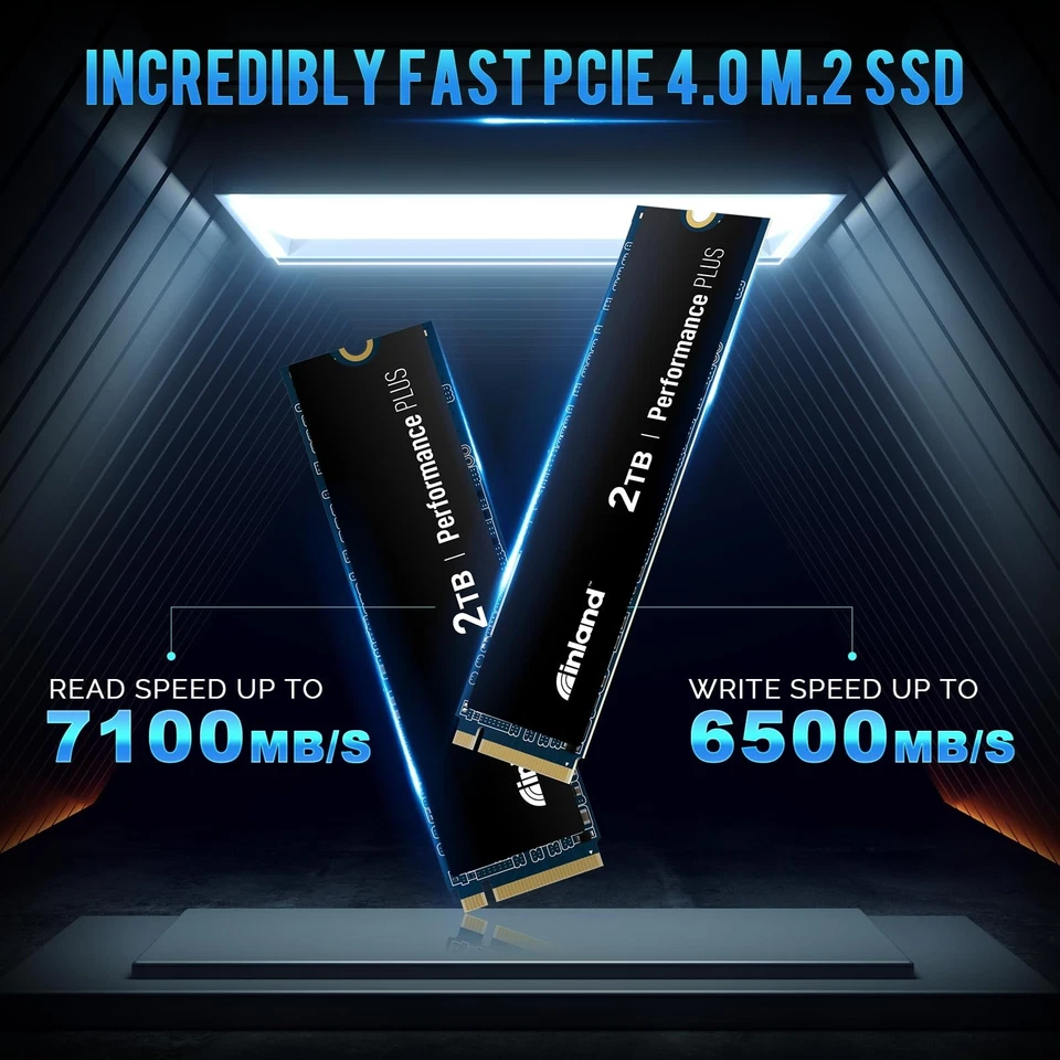 2TB NVMe M2 PCIe 4.0 SSD 7100MBs Read 6500MBs Write 6 Year Warranty SLC Cache - Image 2 of 4