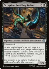 Scorpion, Seething Striker Light Play, English Magic the Gathering MTG Marvel's 