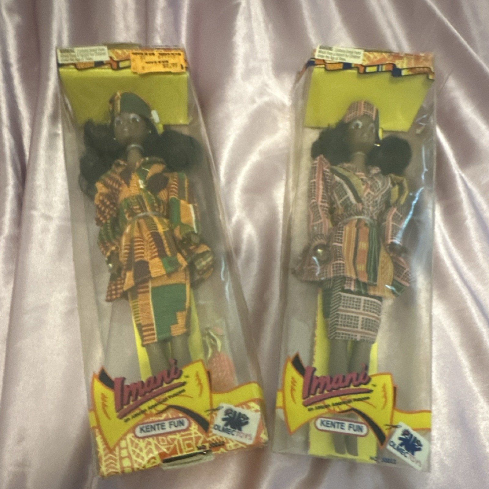 Kente Fun Imani 11 in Girl Fashion Dolls Lot of 2, Curly Black Hair, Unopened