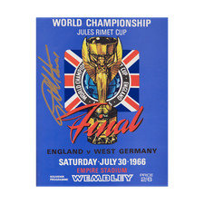 Geoff Hurst Signed 1966 World Cup Final Programme England v West Germany COA