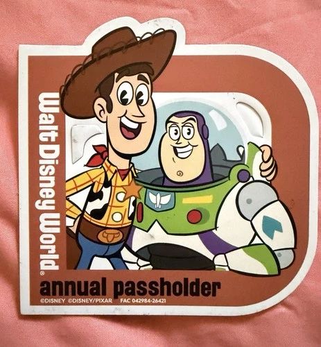 2026 WALT DISNEY WORLD ANNUAL PASSHOLDER WOODY & BUZZ MAGNET