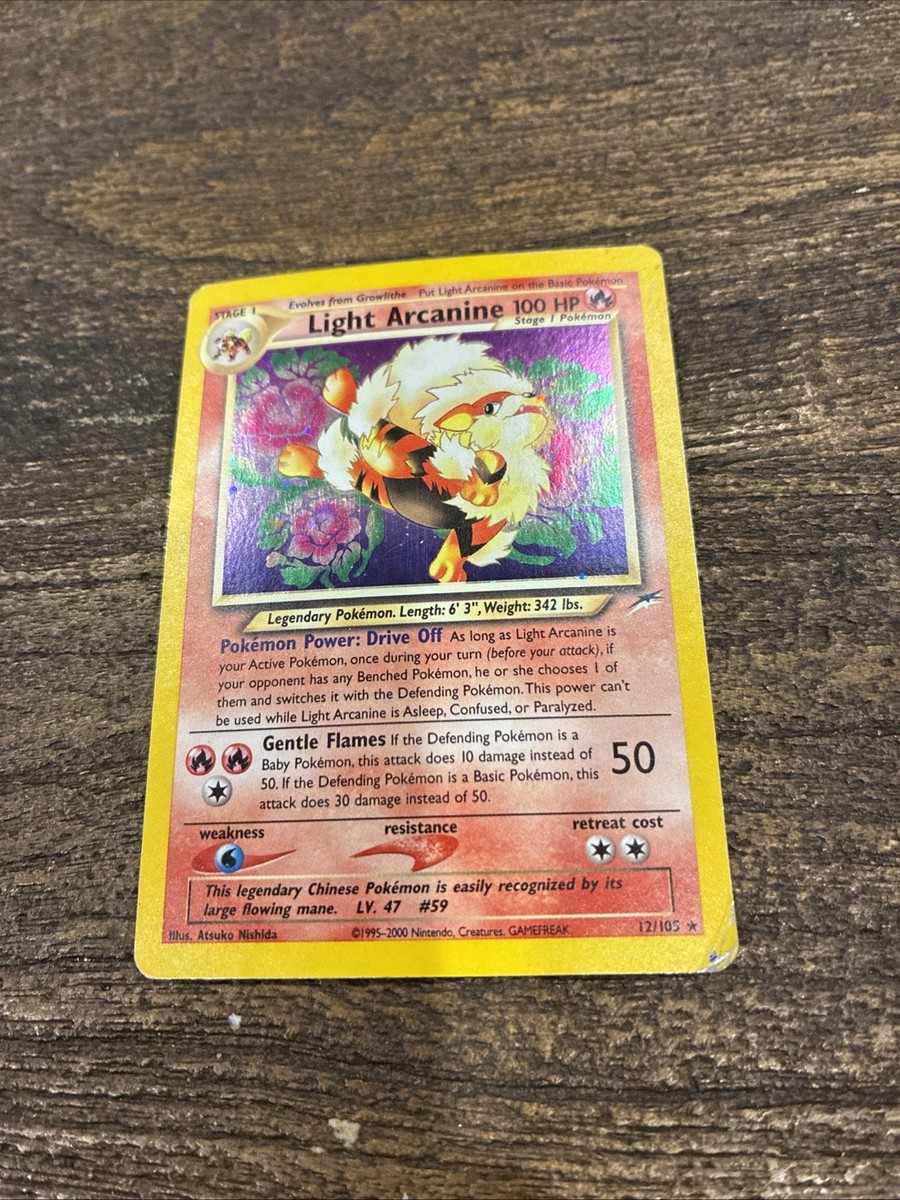 light arcanine pokemon card Light Arcanine (12/105) [Neo Destiny 1st Edition] main image 1