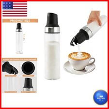 Qelirone 22447267 17 oz Black Glass Sugar Dispenser Stainless Steel Pour Spout