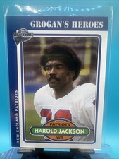 2005 Topps Fan Favorites HAROLD JACKSON New England Patriots Grogans Heroes A43