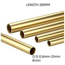 Brass Tube O.D:0.8mm 0.9mm 1mm 1.2mm 1.3mm 1.5mm 1.6mm 1.8mm -25mm Length:300mm