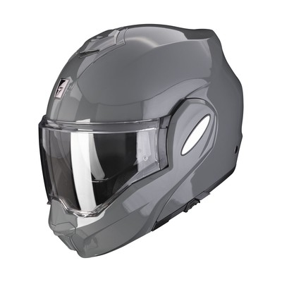 SCORPION Klapphelm EXO-TECH EVO SOLID Zement Grau Gr: L ECE 22.06