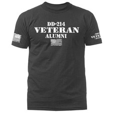 DD214 VeteranMilitary Patriotic US Flag US Army Veteran Graphic T-shirt