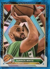 DERRICK WHITE 2023-24 Topps Chrome Blue Basketball #141 Boston Celtics MINT 