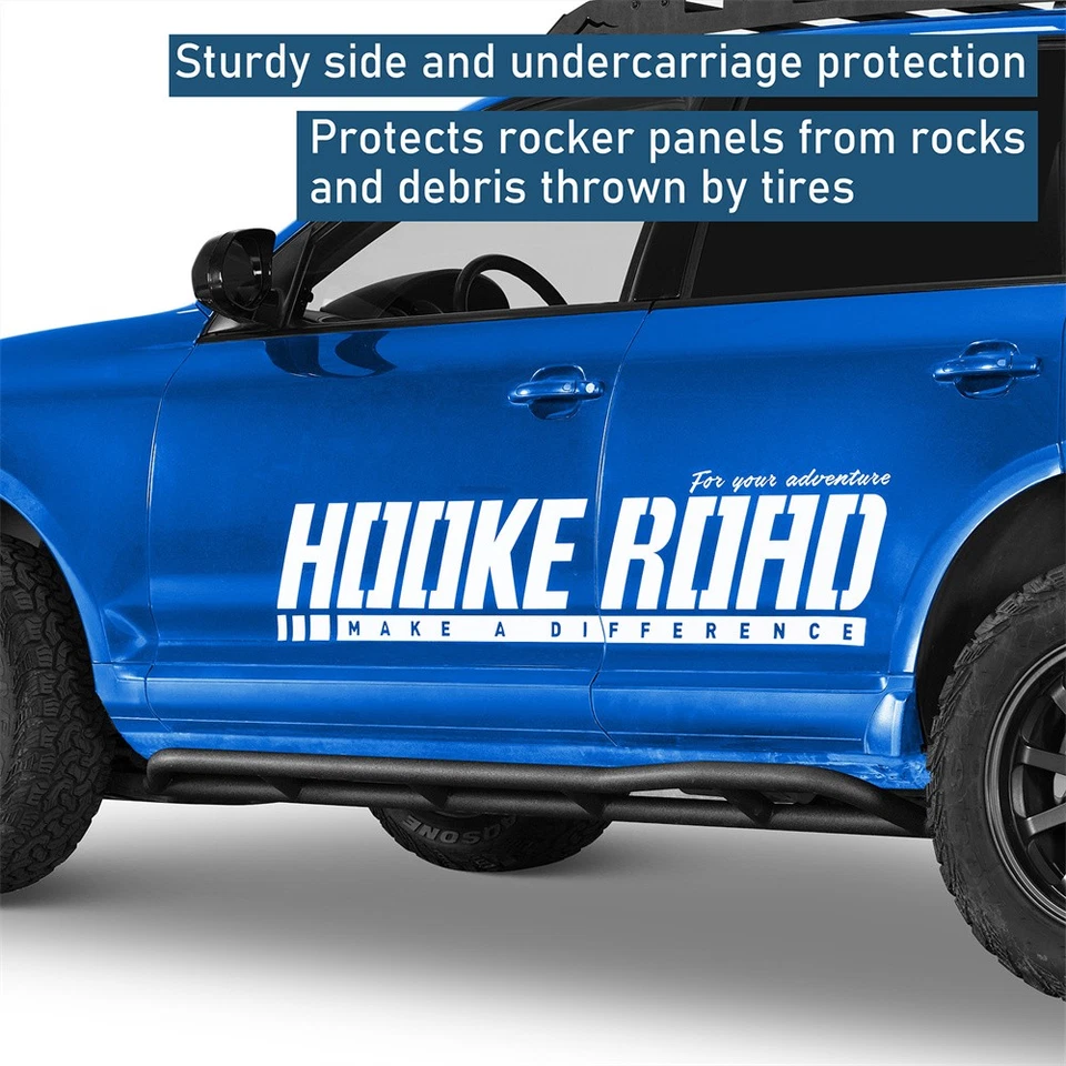 Rock Slider Nerf Bar Step Rail Rocker Guards for 03-10 Porsche Cayenne 955/957 - Image 4 of 4