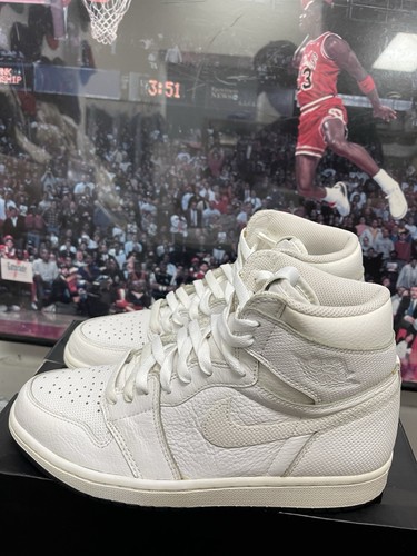 Taglia 8,5 - Air Jordan 1 Retro OG High Bianco Traforato - Foto 3 di 5