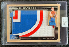 Nikola Topic 2024-25 Panini One And One 13/20 Patch Jumbo Memorabilia RC