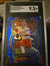 2022 Panini Select Patrick Mahomes Club Level Blue Prizm 13/99 SGC 9.5 #251 KC