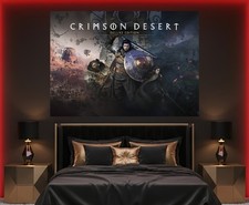 Large A0 A1 A2 A3 Crimson Desert Gaming Room Bedroom Wall Art Poster PS5 XBOX PC