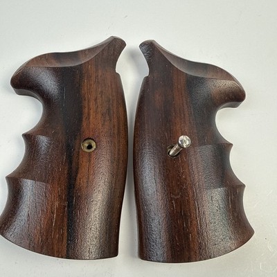 Kim Ahrends Smith & Wesson K Frame  Wood Grips Smooth S&W