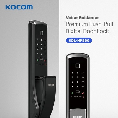 KOCOM Premium Smart Türschloss KDL-NP860 Push Pull Griff Sicherheit Touchpad ...