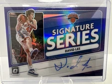 2020-21 Panini Donruss Optic David Lee Signature Series Auto Purple Holo