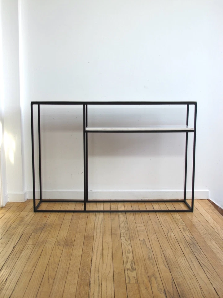 Fera Console Table Content by Terence Conran Antique Brass & Marble - Image 4 of 4