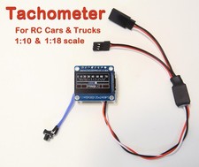RC Accessories 1960s&70s Chevy/Ford Functional Tachometer LCD Display 1.14inch.