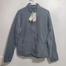 Marmot Rocklin Jacket Men S Steel Onyx Full Zip Fleece Lightweight Layer Outdoor