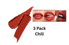 3 Pack MAC Matte Lipsticks CHILI 602 Full Size .10 oz/3 g NIB
