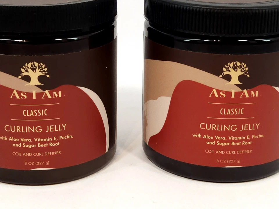 Lote de 2 Gel Clásico Control del Frizz y Definidor de Rizos As I Am Rizador Jelly Foto 3 de 4