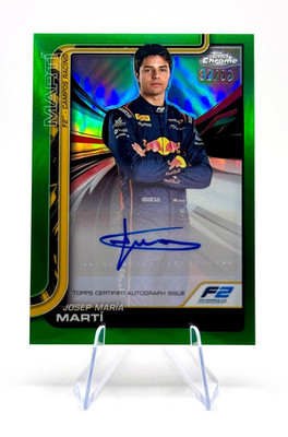 2025 Topps Chrome Formula 1 F1 Josep Maria Marti #CAC-MAR Autograph Green /99