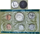 1 90% Silver Merc 10c, 1 Indian Head 1c (1945P & 1900P) & 1 US Mint Set (1972P)