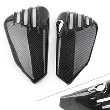 2 X Battery Side Cover Fit For Harley Davidson Sportster 1200 2014-2021 CARBON