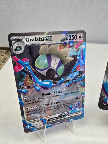 Pokémon TGC - Black Star Promo - Grafaiai Ex SVP100 & Oversized, Shroodle SVP099 - Picture 2 of 8