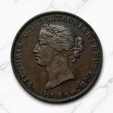 1856  Nova Scotia Canada Halfpenny Token - Free Shipping!