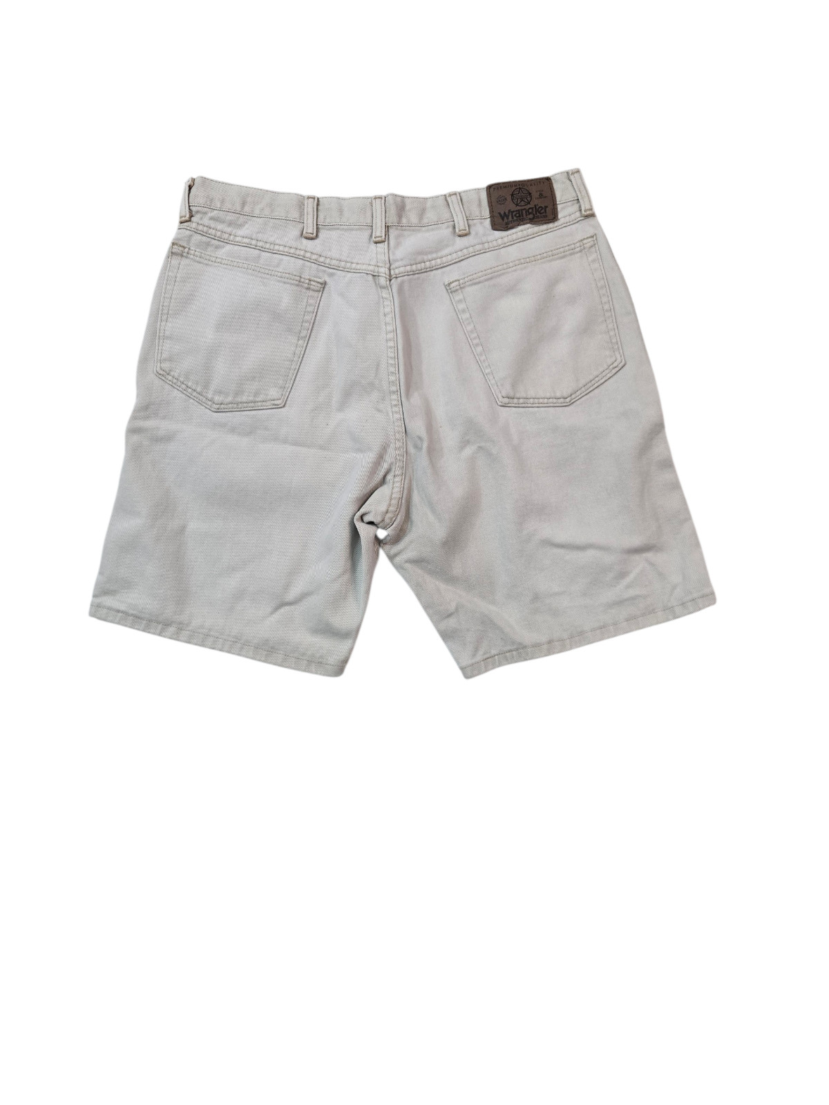 Wrangler Beige Carpenter Style Shorts 36 Made in USA 100% Cotton thumbnail 2