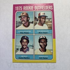 1975 Jim Rice Rookie Card . rookie card picture