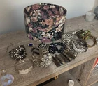 Large Vintage Style Costume Jewelry Lot Bracelets Necklaces Statement Pieces