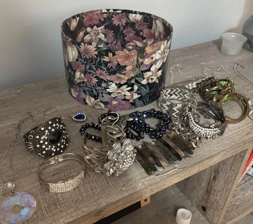 Large Vintage Style Costume Jewelry Lot Bracelets Necklaces Statement Pieces