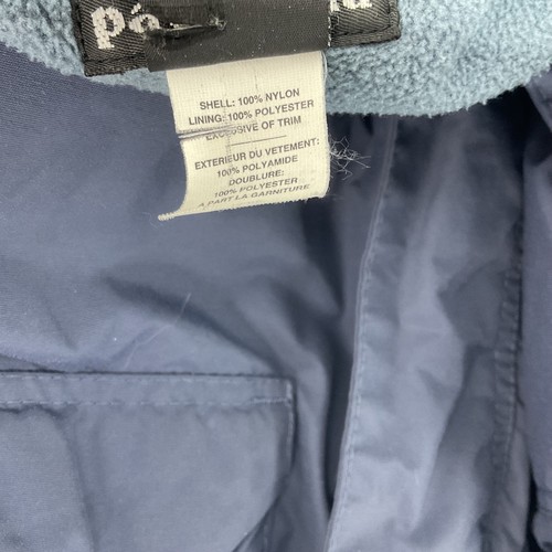 Patagonia Navy Blue Nylon Zip-Up Windbreaker Jacket Unisex Kids’ Large Preowned - Picture 5 of 6