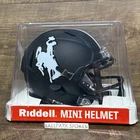 Wyoming Cowboys Matte Black Speed Mini Helmet Riddell NCAA Licensed Brand New!