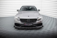 Frontlippe + Flaps passend für Mercedes-AMG C63 Limousine / Kombi W205 FL schwar Frontlippe + Flaps passend für Mercedes-AMG C63 Limousine / Kombi W205 FL schwar
