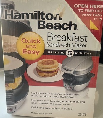 Hamilton Beach 25478 Breakfast Sandwich Maker - Silver