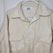 Woolrich Shirt Jacket Mens XL Heavyweight Button Up Made in USA