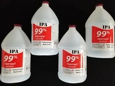 ISOPROPYL ALCOHOL 99% High Purity - 4 Gallons -  IPA 99% - USA Made - Free Ship