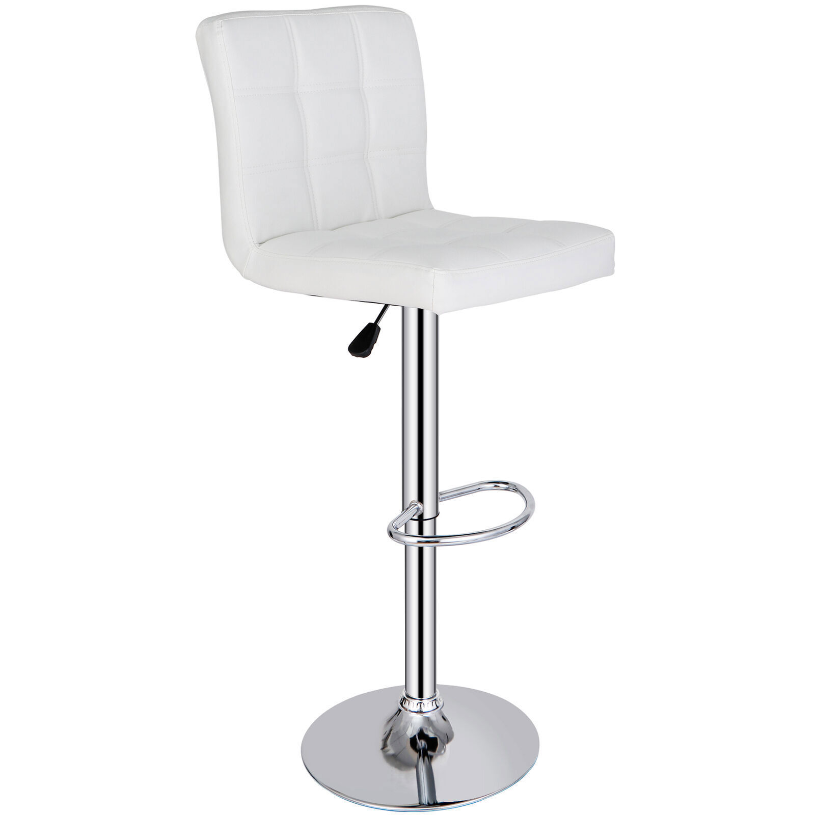 Adjustable Bar Stools Set of 4 Swivel Bar Chairs with Footrest for Kitchen
