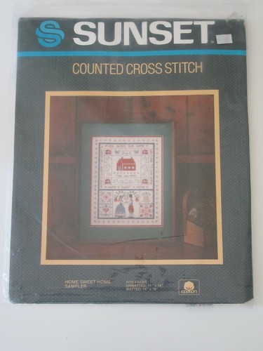 NOS Sunset Stitchery HOME SWEET HOME11x14 Customize Personalize Wall Picture Set - Picture 7 of 12