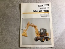 POCLAIN CASE pelle sur pneus 488 brochure documentation publicitaire d époque 