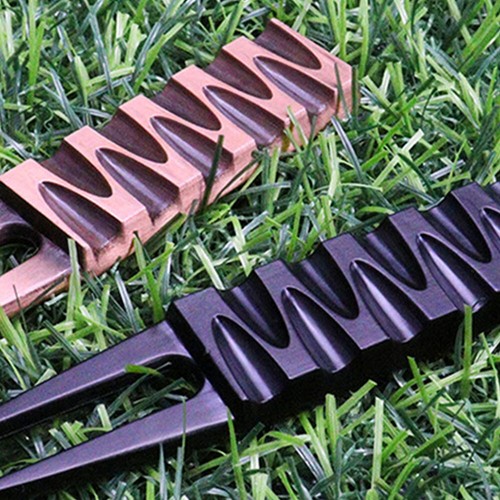 Zinc Alloy Golf Divot Repair Turf Tool Groove Cleaner Golf Ball Marker Ornament - Picture 6 of 10